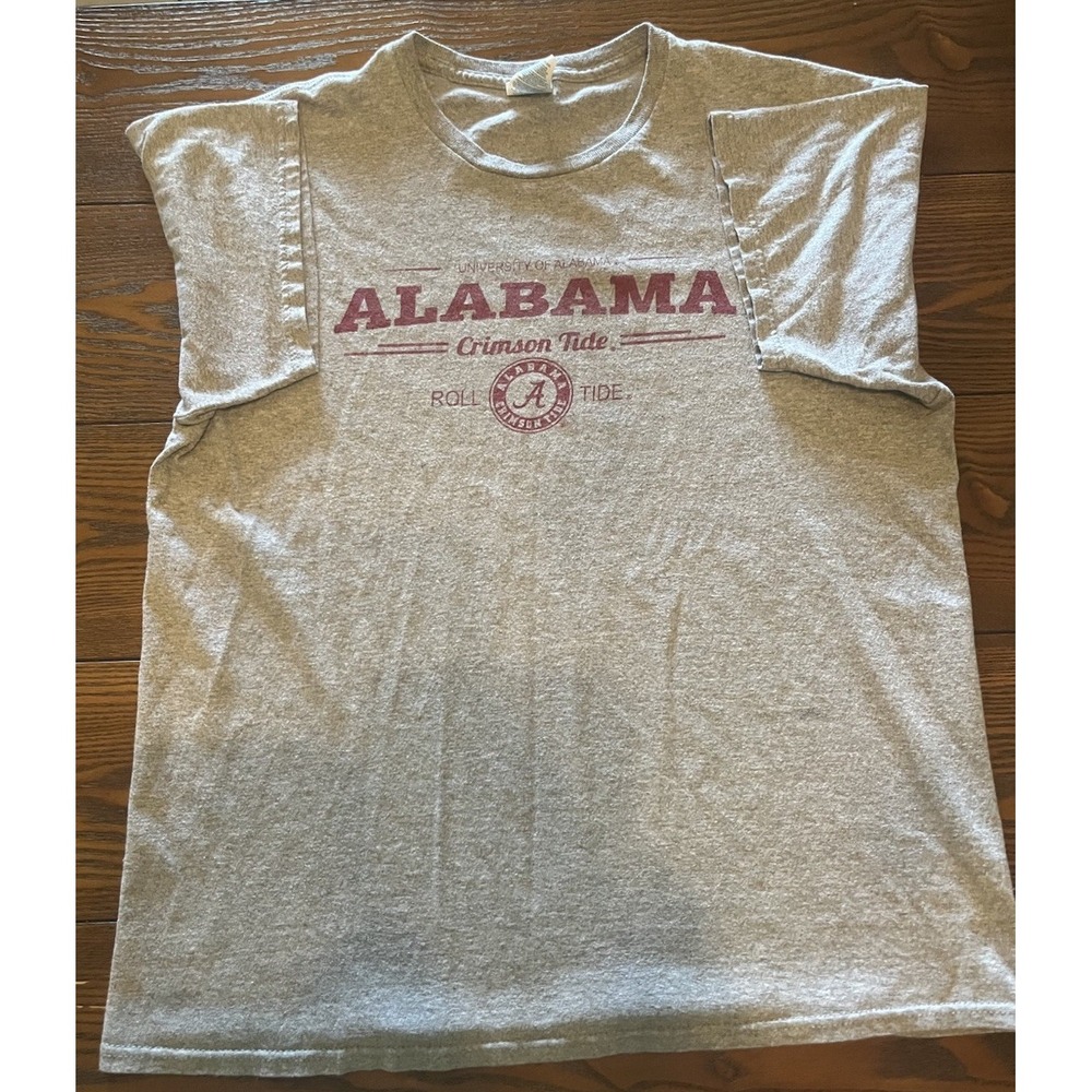 Alabama Crimson Tide Football T Shirt Delta Pro Weight Size Large